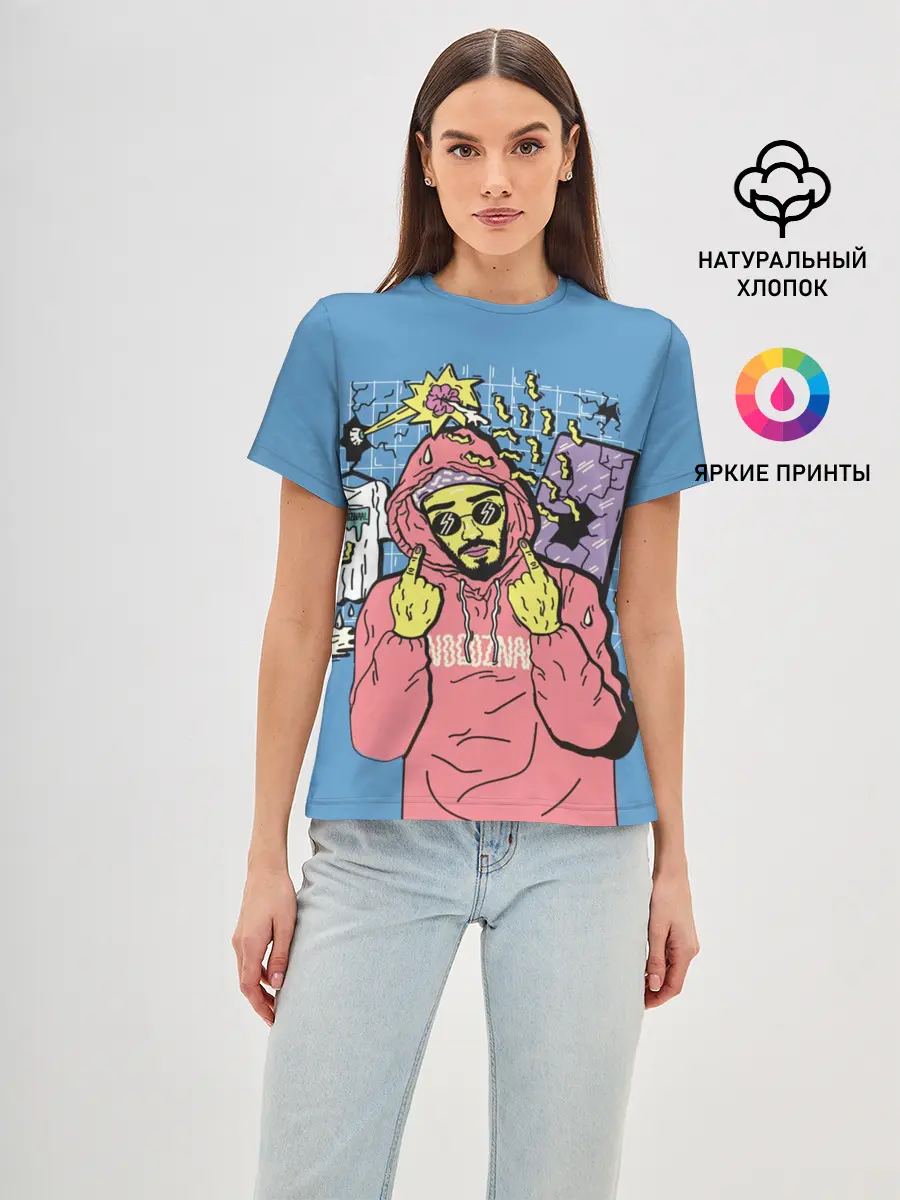 Женская базовая футболка / Mnogoznaal 4