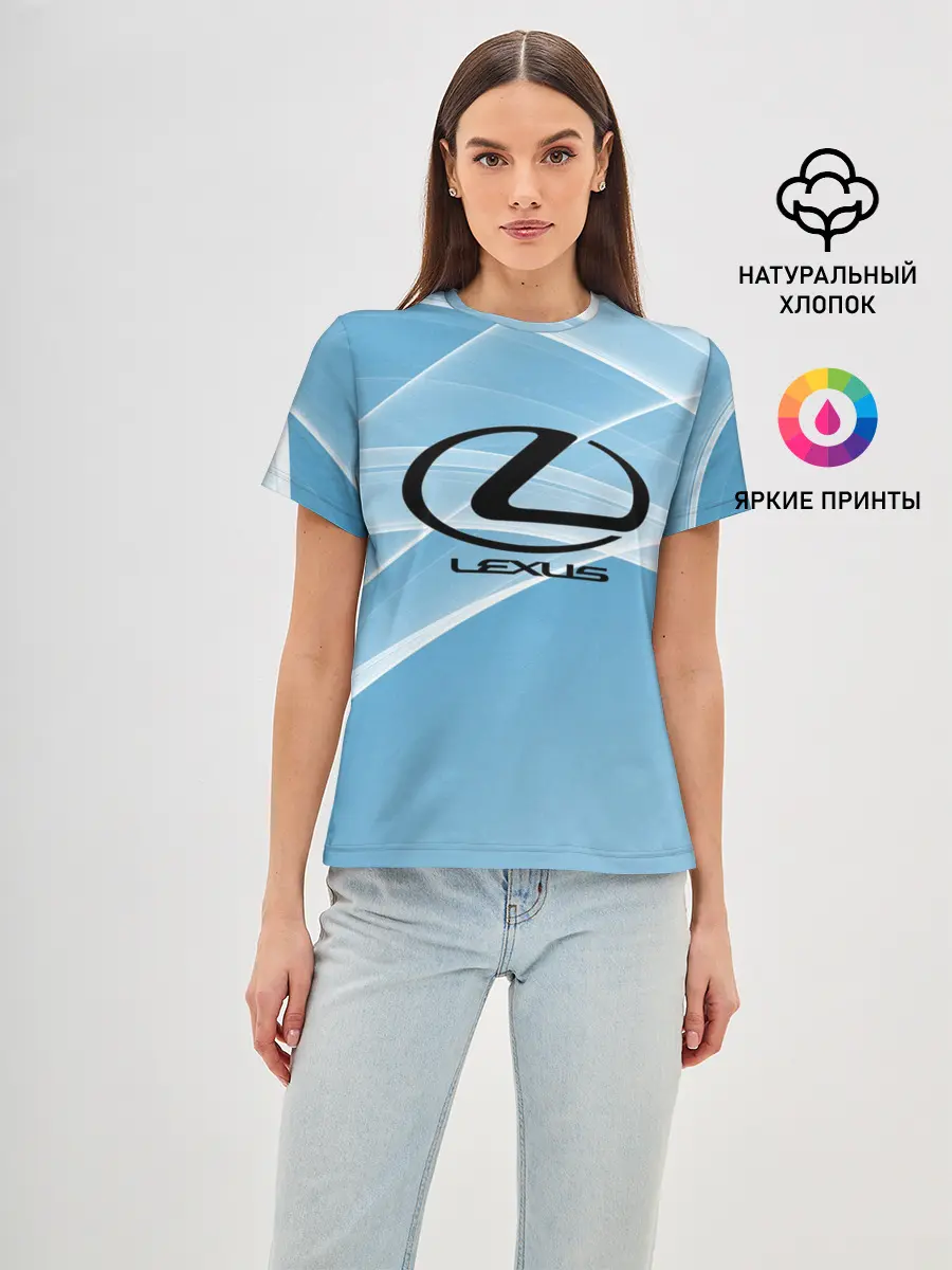 Женская базовая футболка / lexus