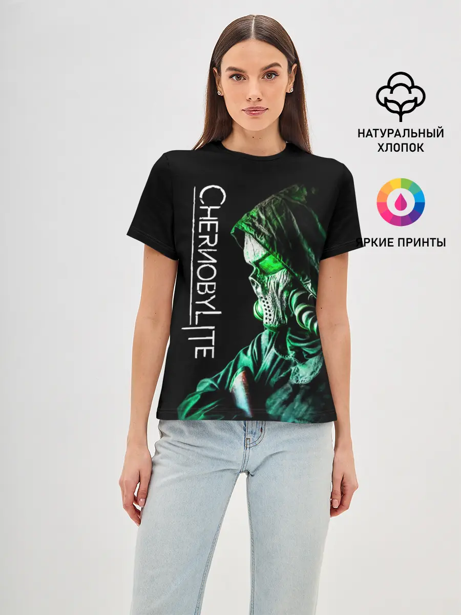 Женская базовая футболка / Chernobylite