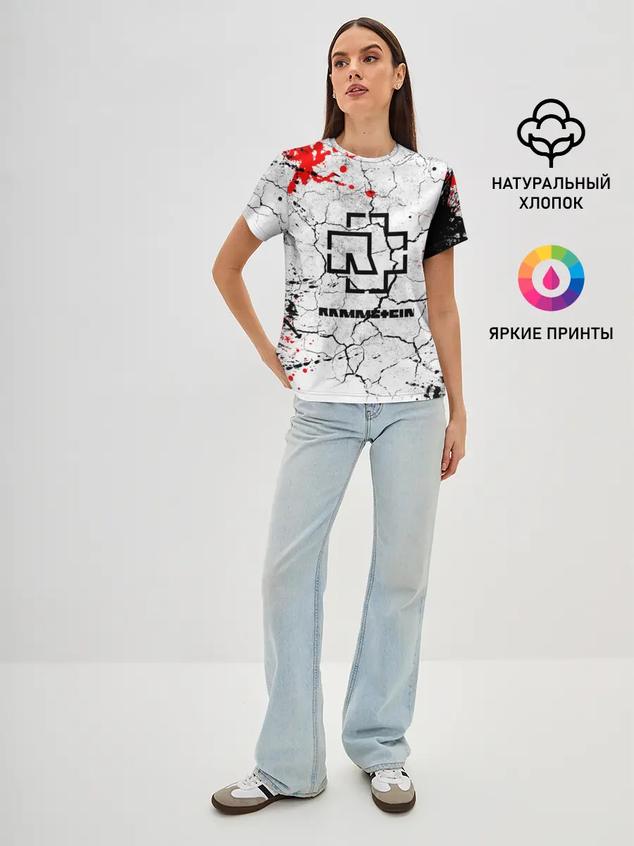 Женская базовая футболка / RAMMSTEIN