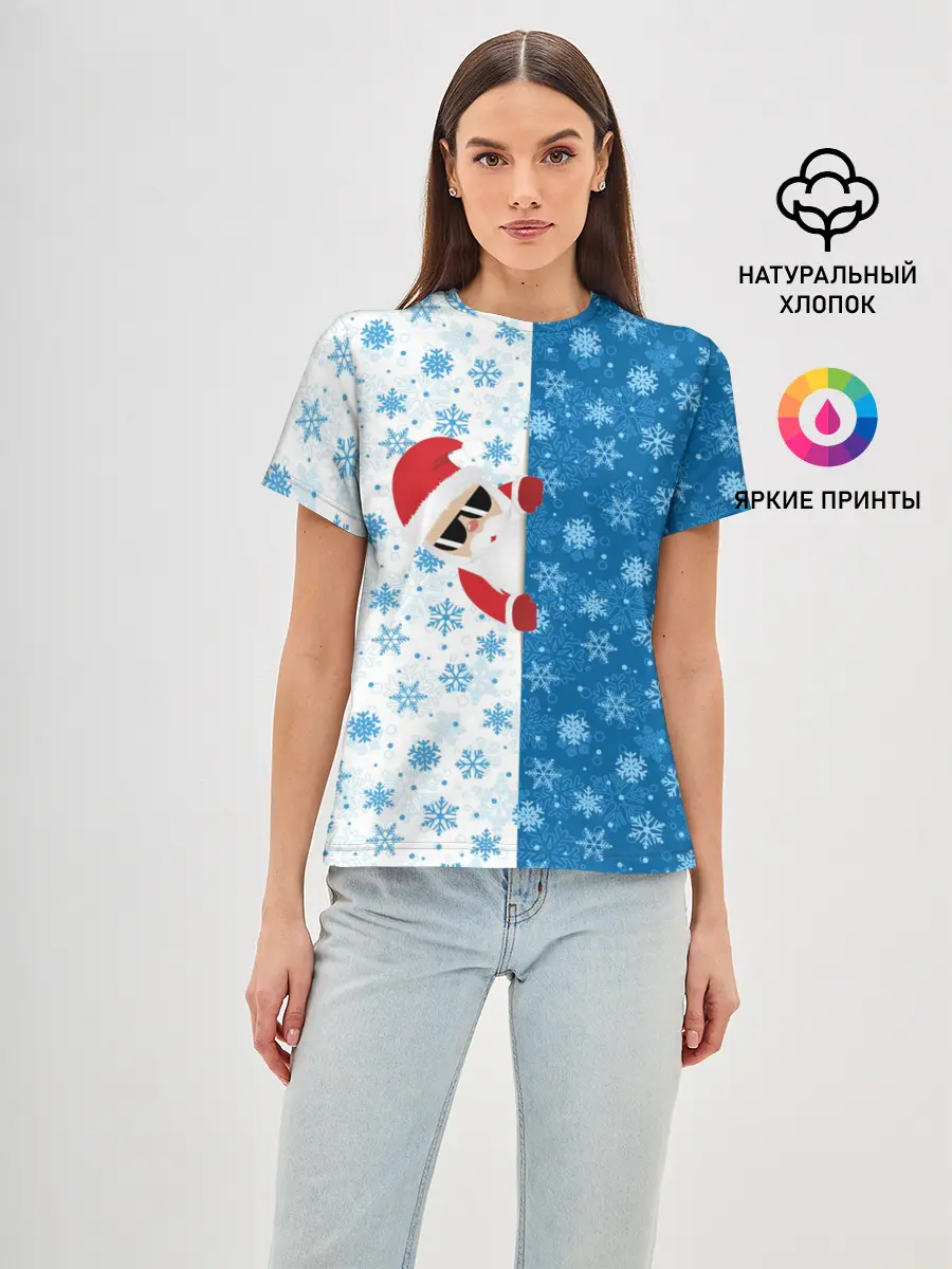 Женская базовая футболка / С Новым Годом