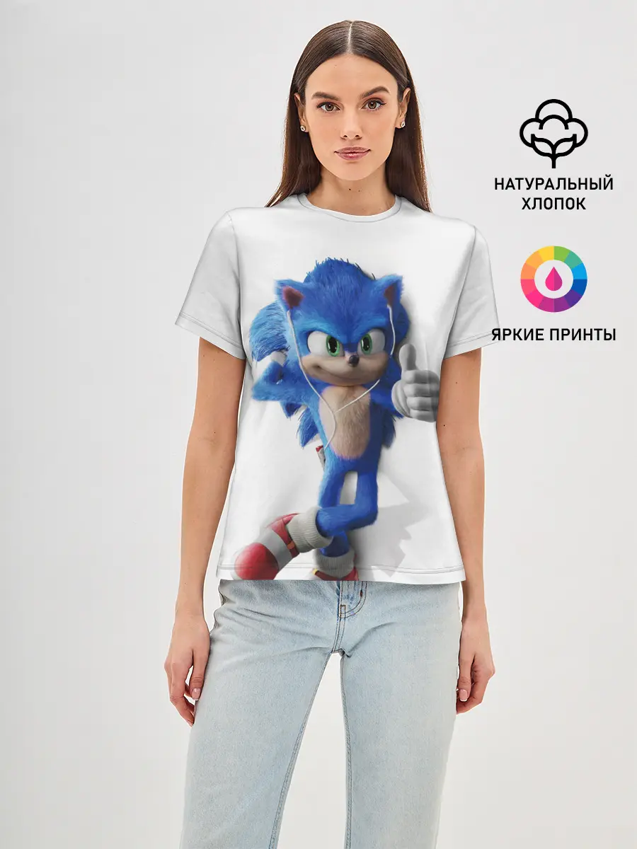 Женская базовая футболка / SONIC