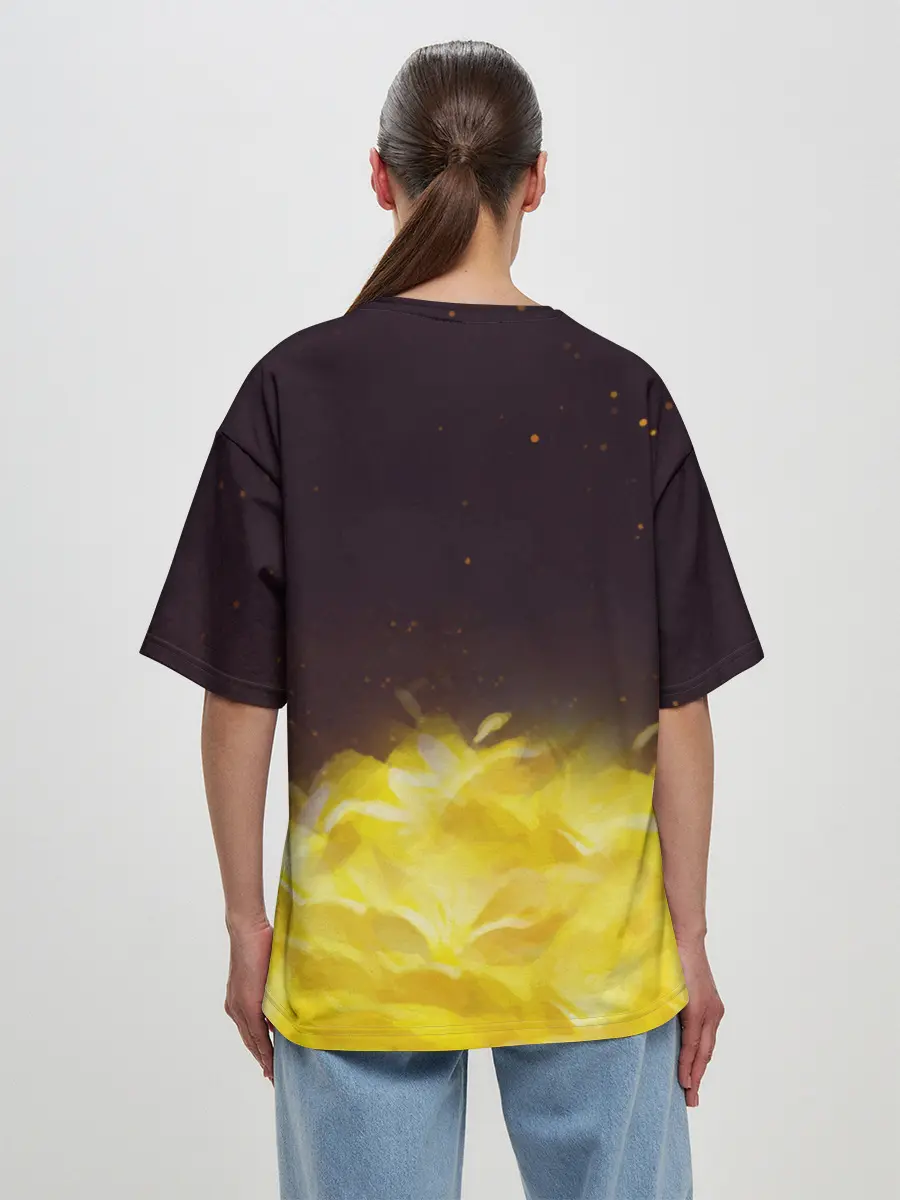 Женская футболка оверсайз / Фриск и Азриэль - UNDERTALE