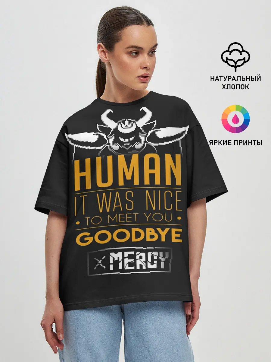 Женская футболка оверсайз / Undertale