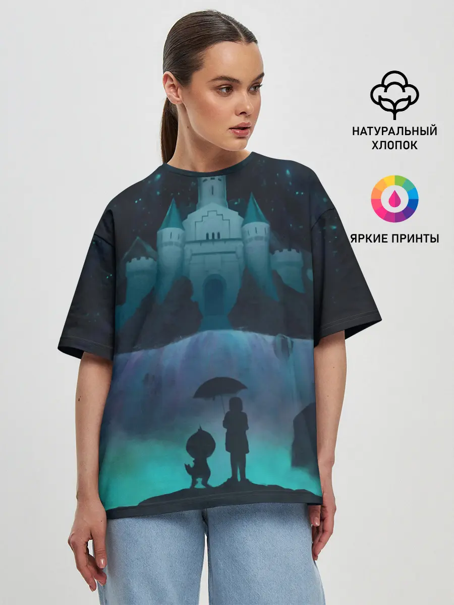 Женская футболка оверсайз / undertale