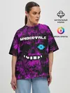 Женская футболка оверсайз / Undertale Sans.