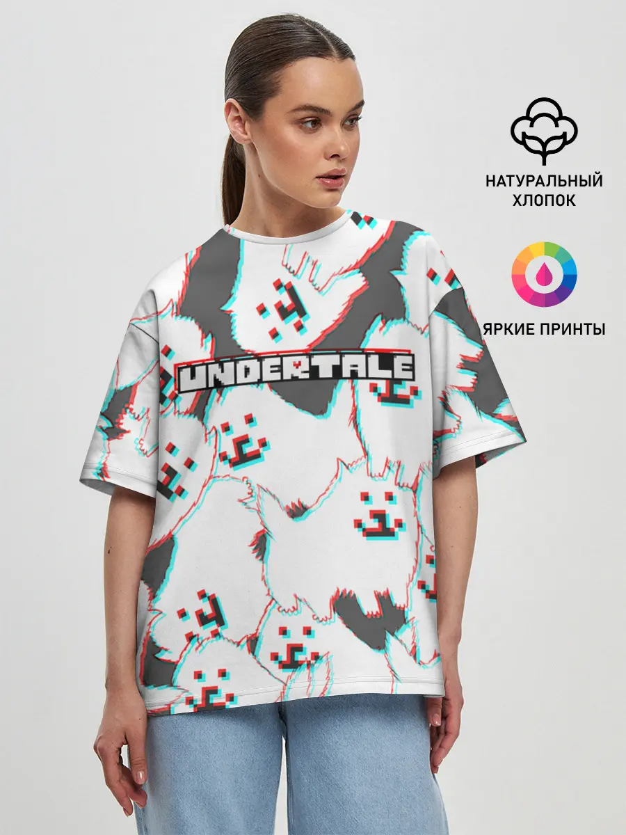 Женская футболка оверсайз / Undertale