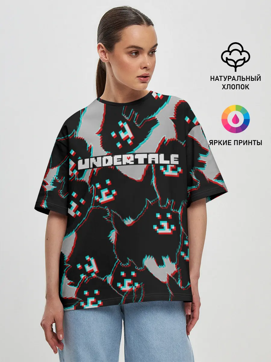 Женская футболка оверсайз / Undertale