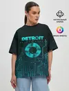 Женская футболка оверсайз / Detroit: Вecome Human
