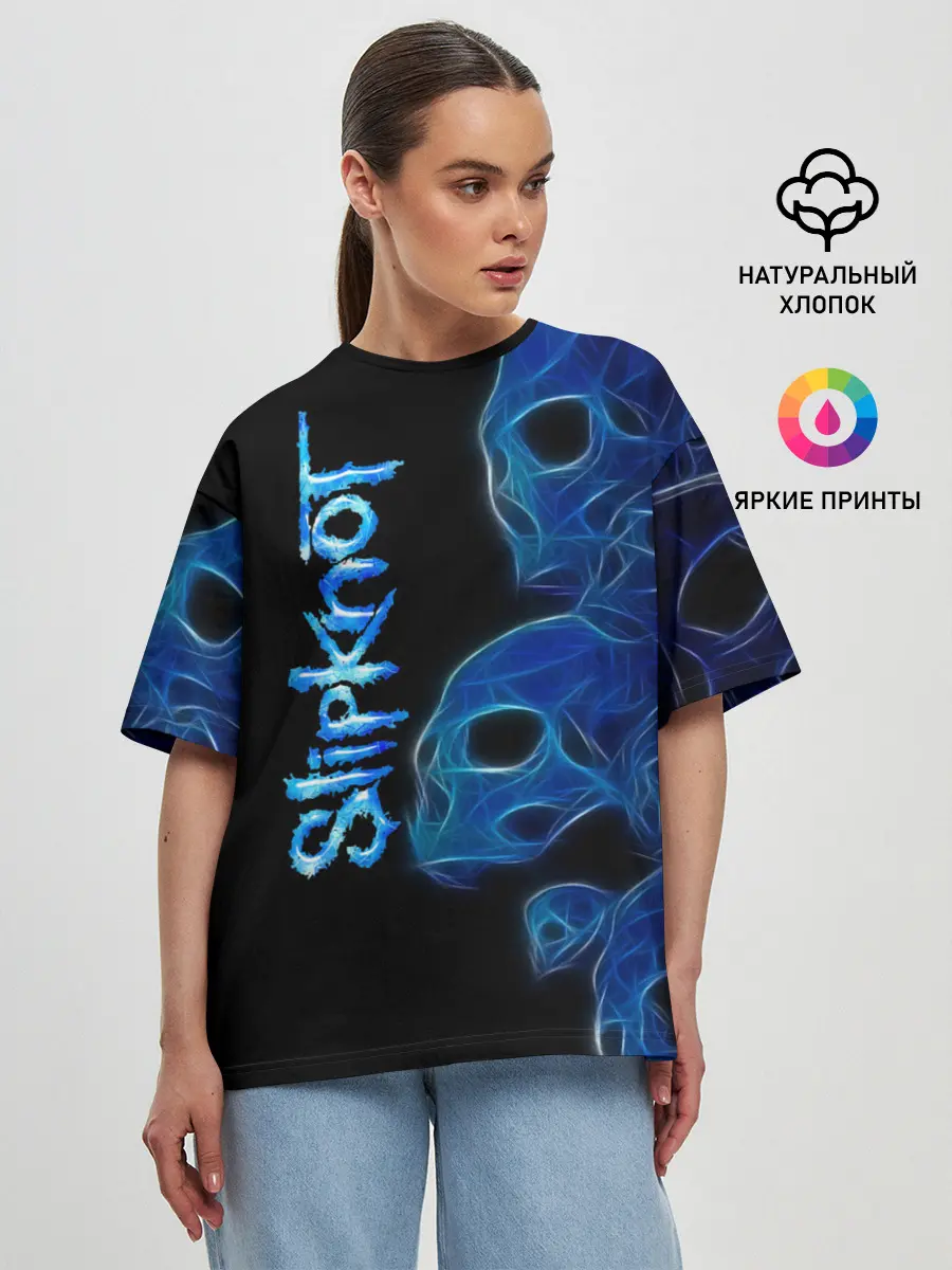 Женская футболка оверсайз / Slipknot