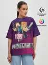 Женская футболка оверсайз / Minecraft