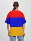 Женская футболка оверсайз / Армения. Флаг.