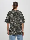 Женская футболка оверсайз / Именной камуфляж. Лёха