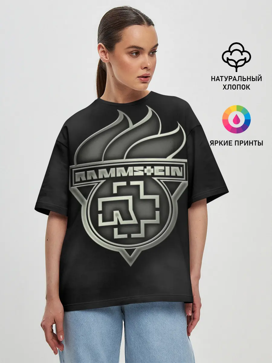 Женская футболка оверсайз / Rammstein