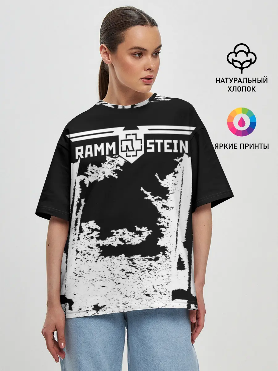 Женская футболка оверсайз / Rammstein