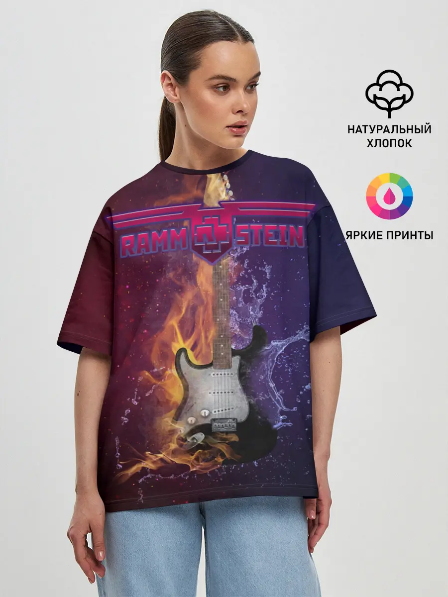 Женская футболка оверсайз / Rammstein