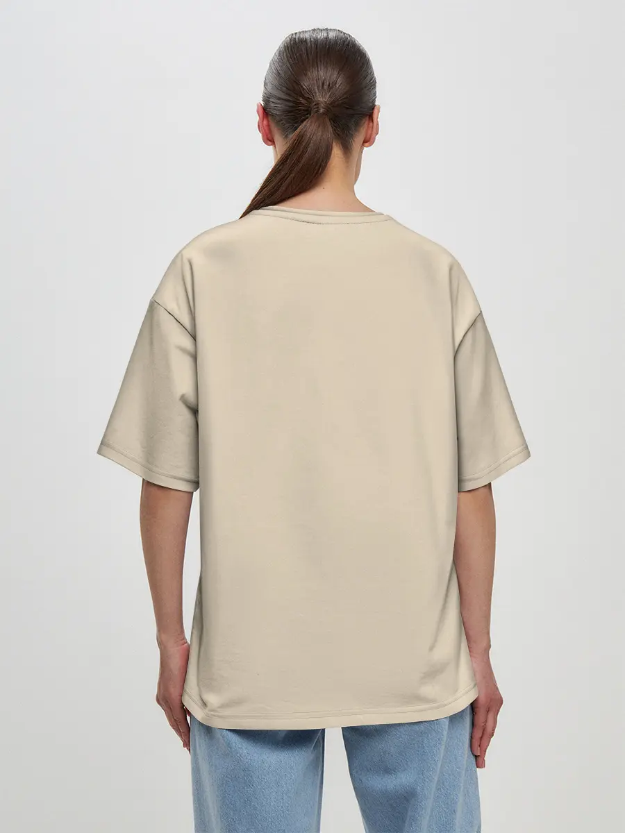 Женская футболка оверсайз / Милый Корги