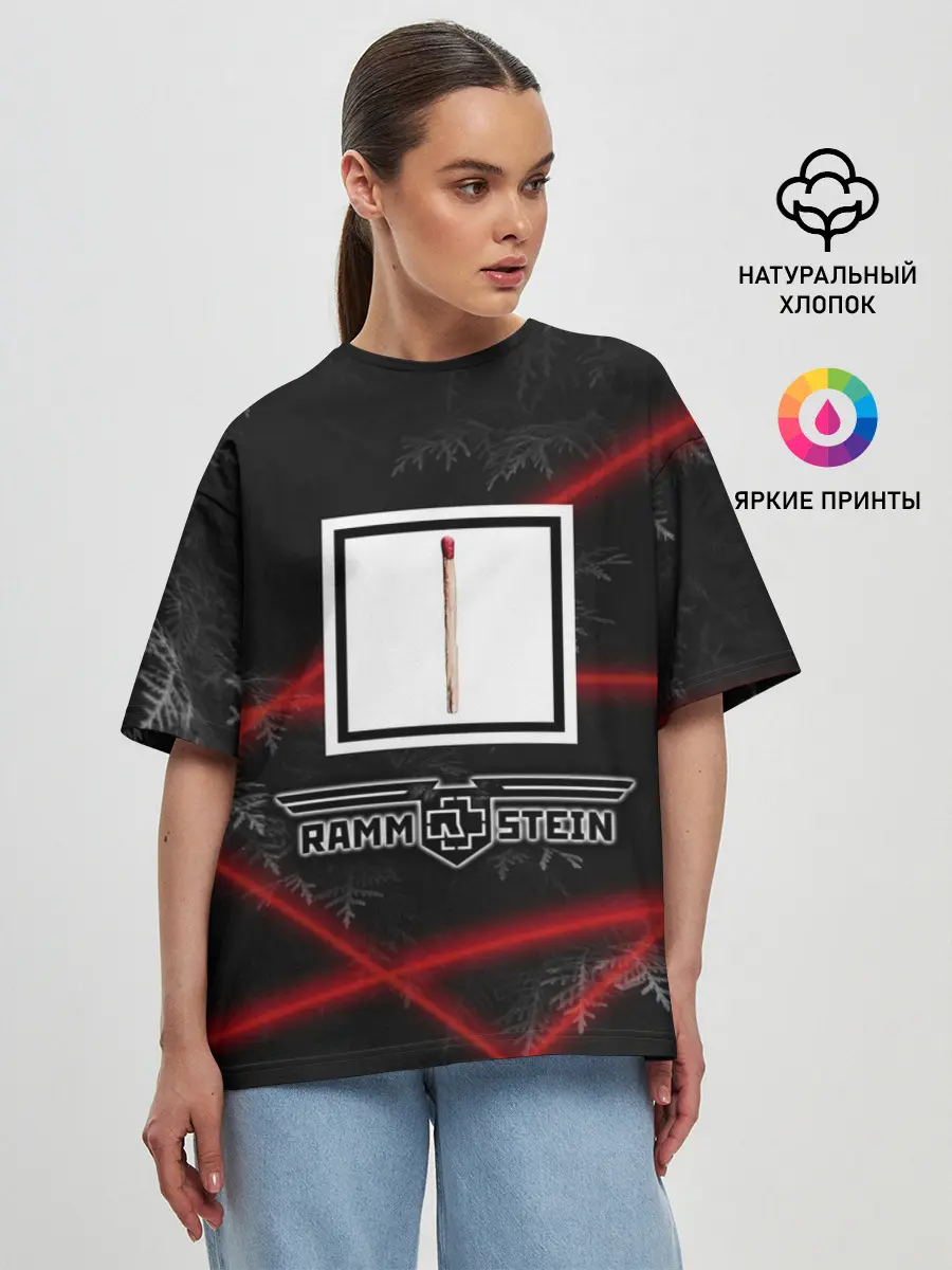 Женская футболка оверсайз / Rammstein