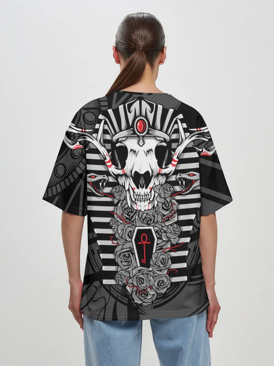 Женская футболка оверсайз / Anubis - dead god