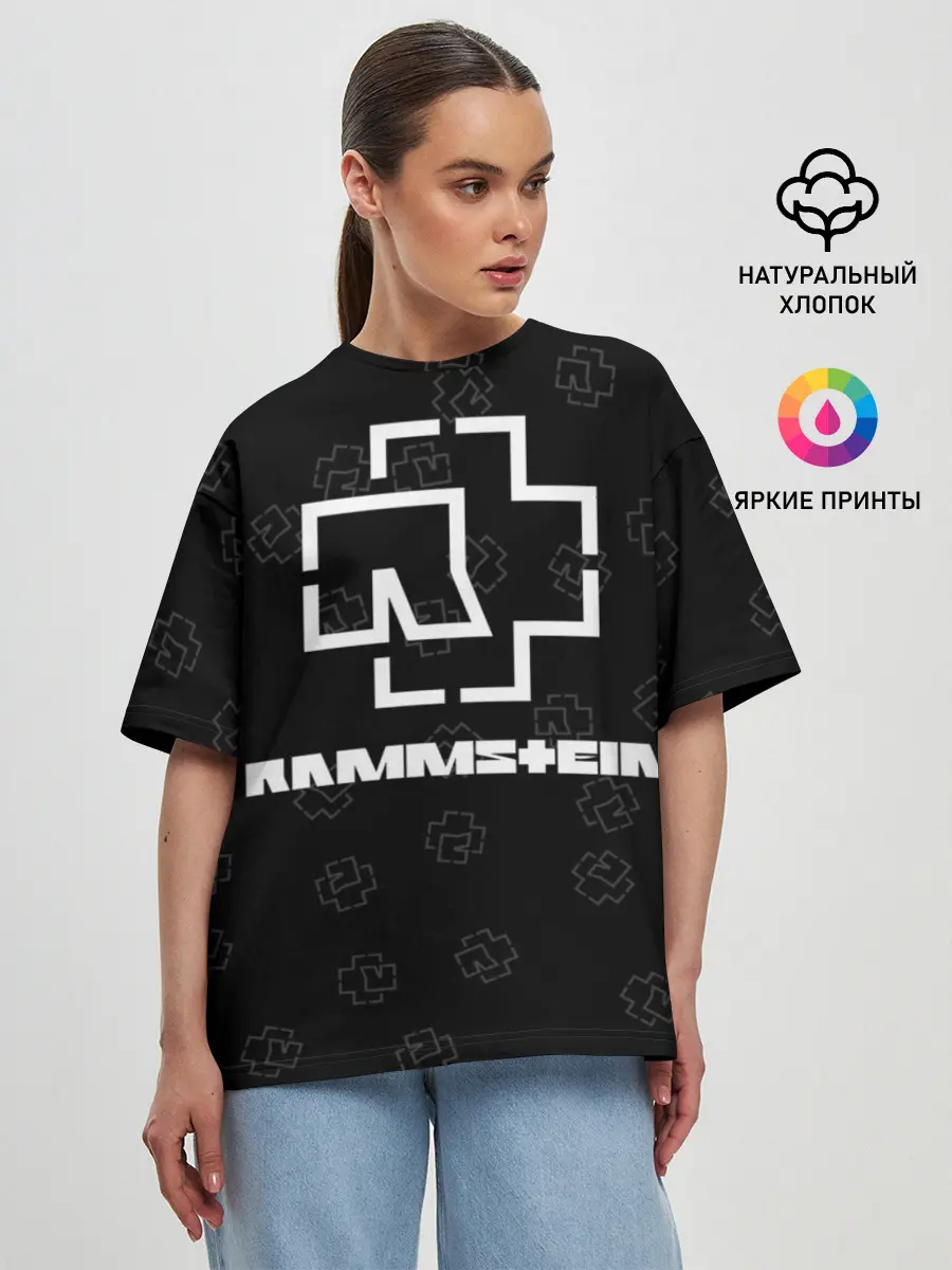 Женская футболка оверсайз / Rammstein
