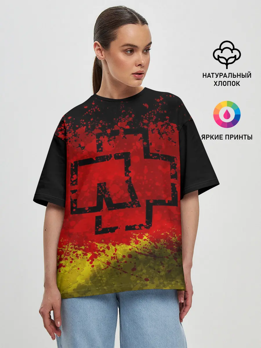 Женская футболка оверсайз / Rammstein