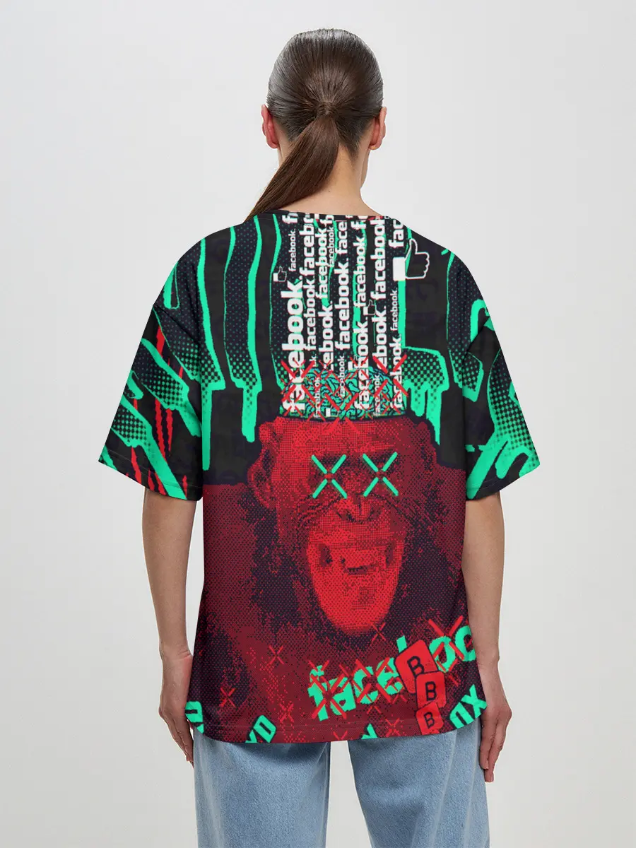 Женская футболка оверсайз / DED SEC