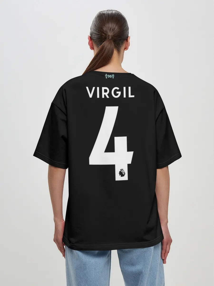 Женская футболка оверсайз / Virgil van Dijk third 19-20