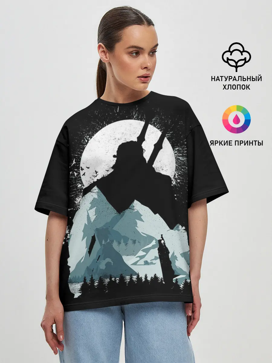 Женская футболка оверсайз / The Witcher 3: Wild Hunt