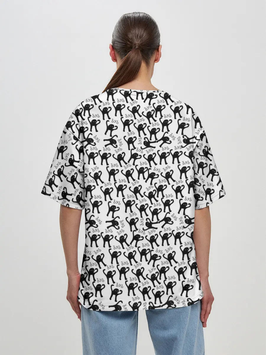 Женская футболка оверсайз / ЪУЪ