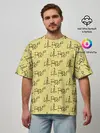 Мужская футболка оверсайз / LiL PEEP Pattern