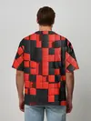 Мужская футболка оверсайз / КУБИКИ 3D