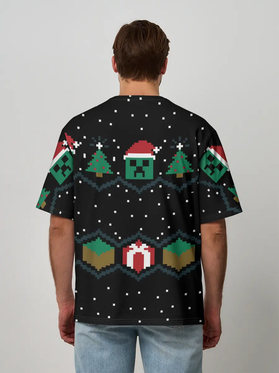 Мужская футболка оверсайз / MINECRAFT