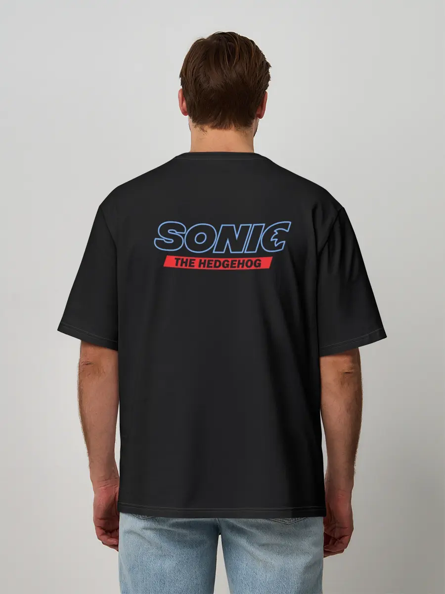 Мужская футболка оверсайз / Соник