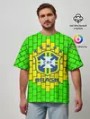Мужская футболка оверсайз / Сборная Бразилии