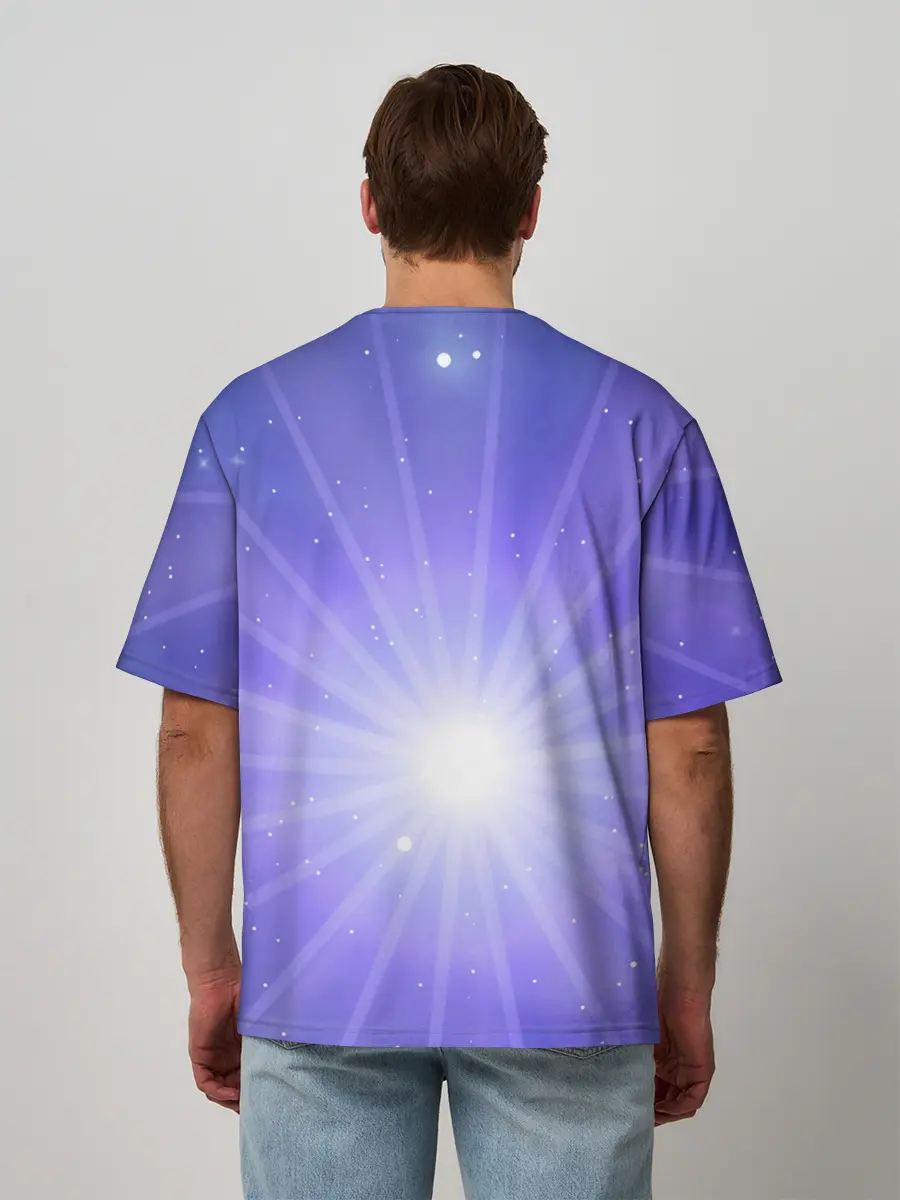 Мужская футболка оверсайз / Космос