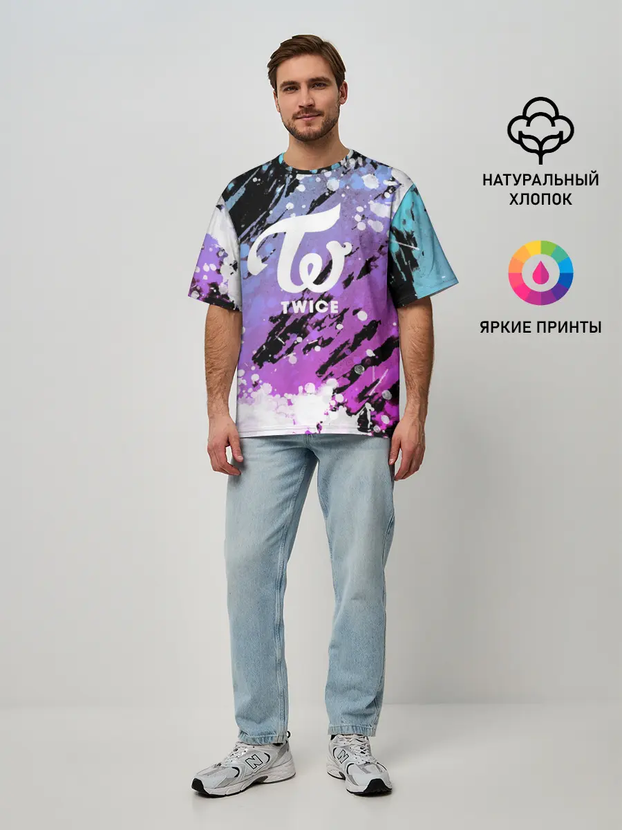 Мужская футболка оверсайз / Twice