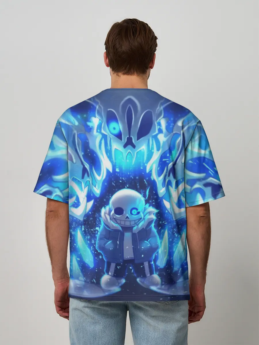 Мужская футболка оверсайз / UNDERTALE | АНДЕРТЕЙЛ