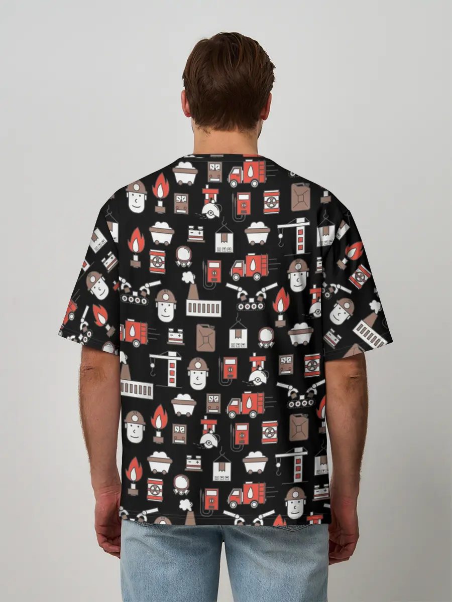 Мужская футболка оверсайз / Металлург