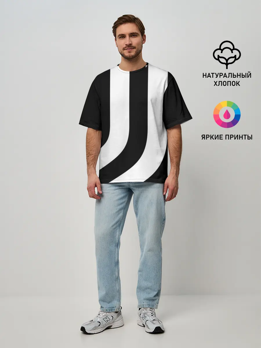 Мужская футболка оверсайз / Juventus | J