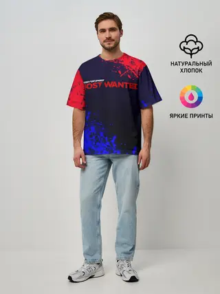 Мужская футболка оверсайз / NFS Most Wanted