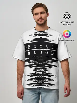 Мужская футболка оверсайз / royal blood