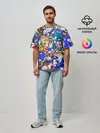 Мужская футболка оверсайз / SONIC PATTERN | СОНИК