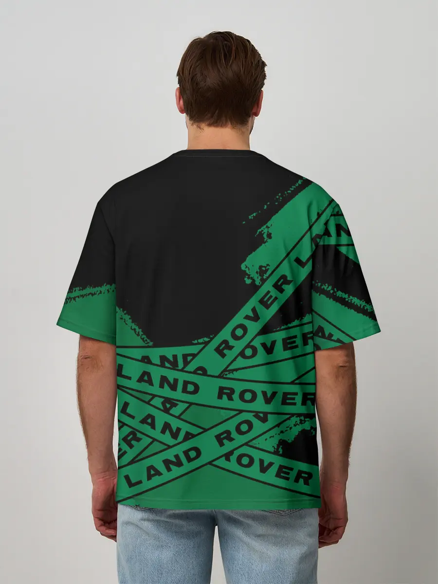 Мужская футболка оверсайз / Land Rover - Strokes