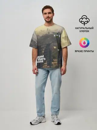 Мужская футболка оверсайз / GTA V