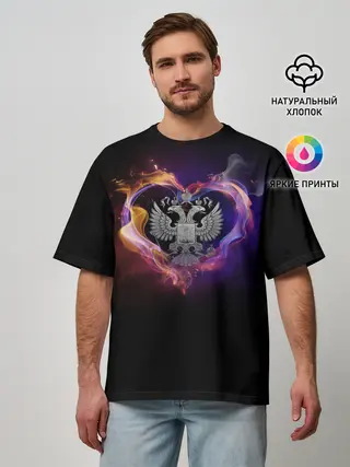 Мужская футболка оверсайз / Герб