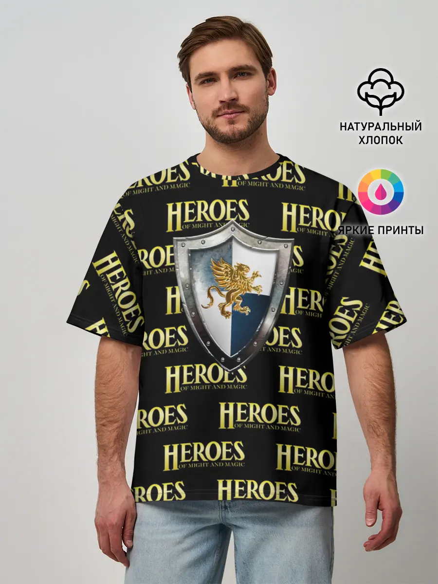 Мужская футболка оверсайз / Heroes of Might and Magic