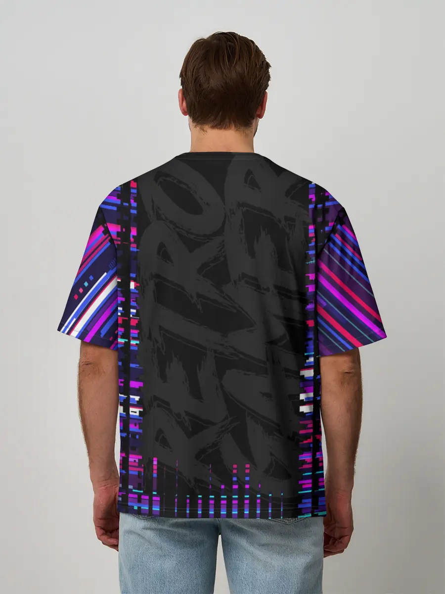 Мужская футболка оверсайз / RETROGAMER3D47