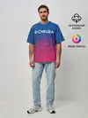 Мужская футболка оверсайз / Chelsea / Челси.