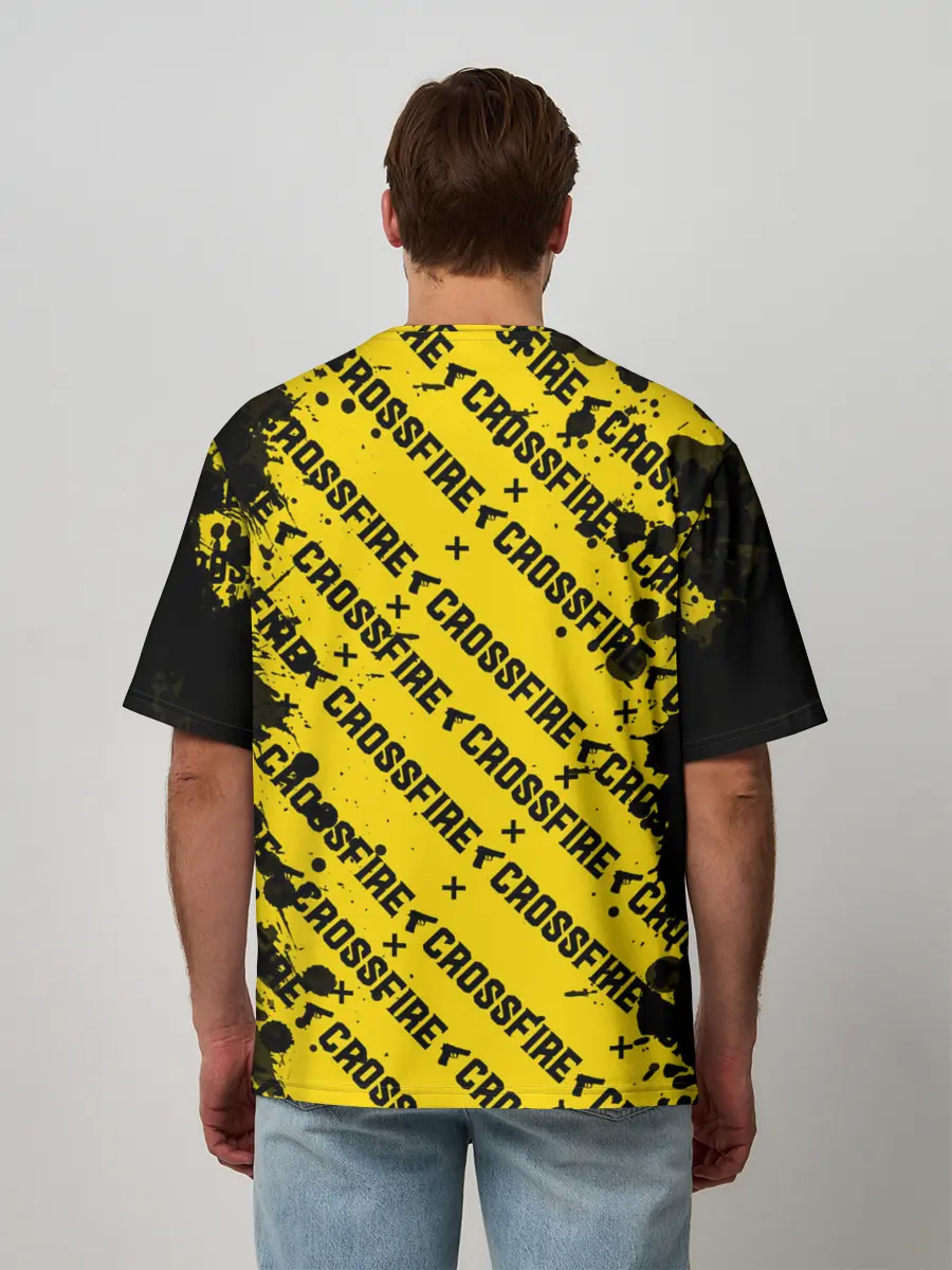 Мужская футболка оверсайз / Cross fire