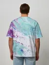 Мужская футболка оверсайз / Цветная морская пена
